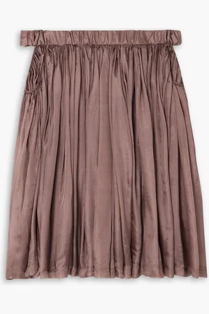 Rick Owens Medusa off-the-shoulder silk-habotai mini dress - Pink - IT 40