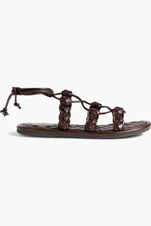 Sam Edelman Zariah braided faux leather sandals - Brown - US 6.5