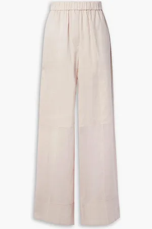 Joseph Milner paneled ramie-voile wide-leg pants - Pink - FR 40