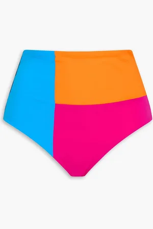 Mara Hoffman Lydia color-block high-rise bikini briefs - Pink - XS