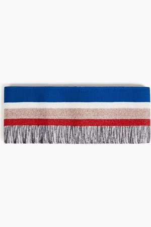 Missoni Metallic striped knitted belt - - S