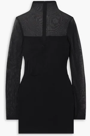 Nensi Dojaka Stretch-knit and tulle mini dress - - L