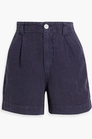 ALEX MILL Linen shorts - Blue - US 14