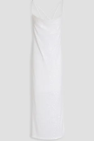 ROTATE Sequined ribbed-knit midi dress - - DE 38