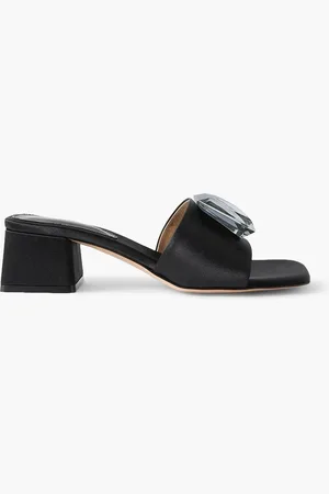 Gianvito Rossi Jaipur 45 embellished satin mules - - EU 39
