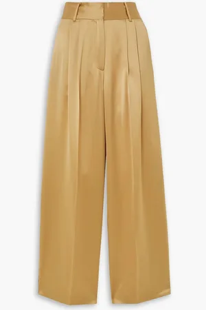 By Malene Birger Fallapella satin wide-leg pants - Neutral - DE 32