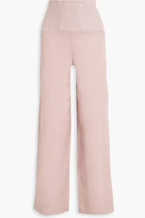 Nicholas Cotton-voile wide-leg pants - Pink - US 0