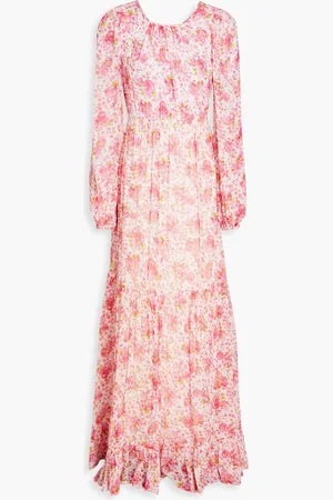 by Ti Mo Cutout floral-print crepe maxi dress - - M