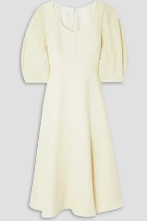 Chloé Wool and cashmere-blend midi dress - White - FR 34