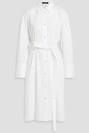 Joseph Darwin cotton-poplin midi shirt dress - - FR 36