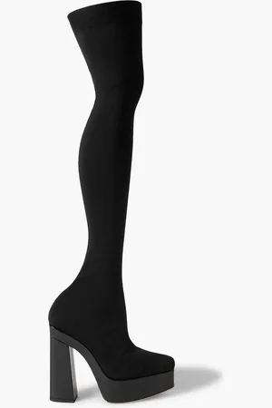 Jimmy Choo Giome over-the-knee stretch-knit platform boots - - EU 39.5