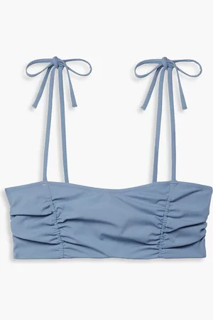 Evarae Grace ruched bikini top - Blue - M