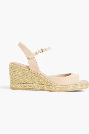 Stuart Weitzman Tia suede espadrille wedge sandals - Pink - EU 38.5
