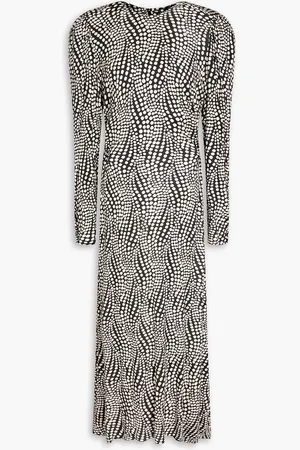 Isabel Marant Polka-dot jersey maxi dress - - FR 36