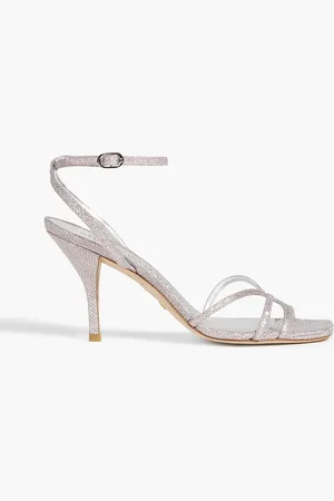 Stuart Weitzman BarelyThere 85 metallic wovens sandals - Metallic - EU 39