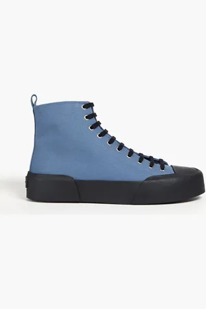 Jil Sander Canvas high-top sneakers - Blue - EU 41