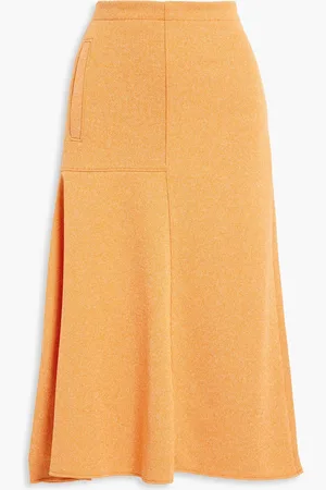 tibi Asymmetric stretch-knit midi skirt - - US 4