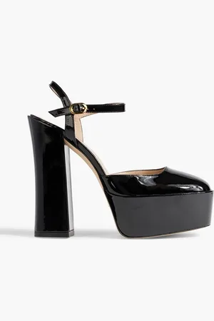Stuart Weitzman Sky High 145 patent-leather platform pumps - - EU 39.5
