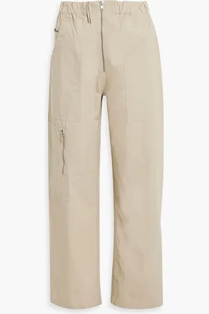 Marant Etoile Noferis cotton tapered pants - Neutral - FR 34
