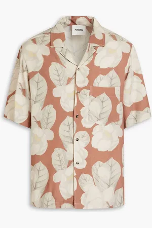 Nanushka Floral-print crepe shirt - Gray - S