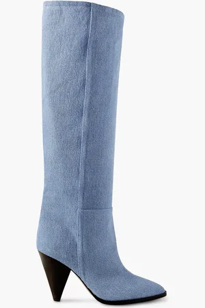 Isabel Marant Ririo denim knee boots - Blue - EU 36
