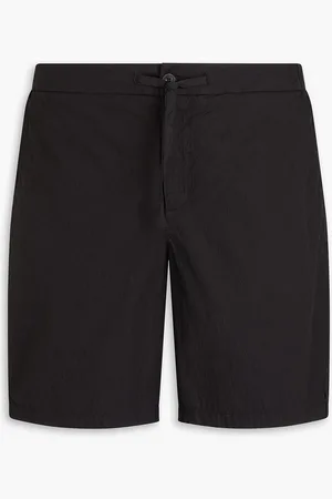 Frescobol Carioca Sergio stretch-cotton seersucker drawstring shorts - - 30