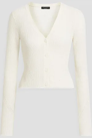 RAG&BONE Soleil ribbed cotton-blend cardigan - - S