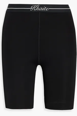 Khaite Melba stretch-knit shorts - - XS