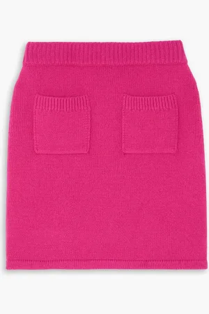 Arch4 Teresa ribbed cashmere mini skirt - Pink - XS