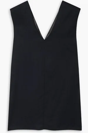 Gauchere Vatea open-back chiffon-paneled twill top - - FR 38