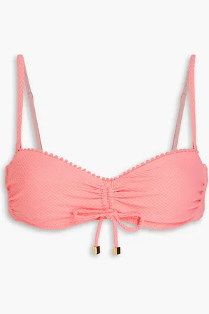 Heidi Klein Stretch-piqué underwired bikini top - - S