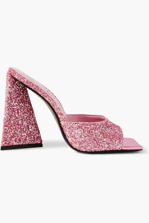 The Attico Devon glittered leather mules - - EU 37.5