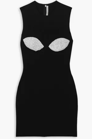Christopher Kane Crystal-embellished jersey mini dress - - IT 46