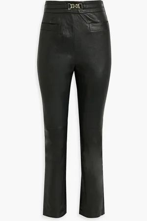 Derek Lam Fia belted leather slim-leg pants - - US 4