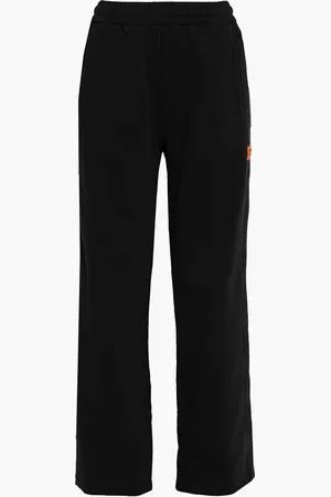 Heron Preston Jacquard-trimmed French cotton-terry track pants - - XS