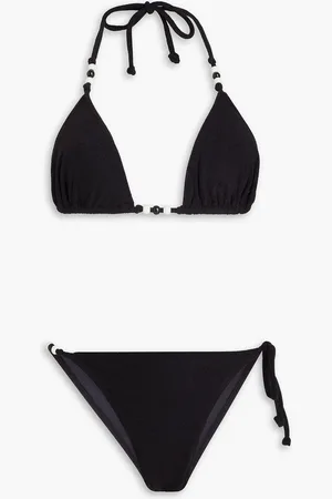 FAITHFULL THE BRAND San Marco stretch-terry triangle halterneck bikini - - XXL