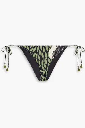 JOHANNA ORTIZ Azabache printed stretch bikini briefs - - S
