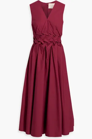 Roksanda Eifal woven cotton-poplin midi dress - Purple - UK 6