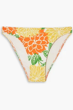 FAITHFULL THE BRAND Palmero floral-print mid-rise bikini briefs - - XL