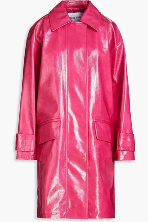 Stand Studio Conni faux patent-leather coat - Pink - FR 36