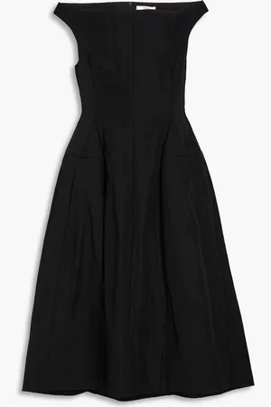 tibi Off-the-shoulder taffeta midi dress - - US 4