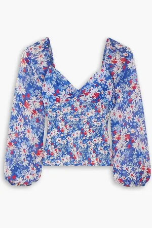 RIXO London Bridgette floral-print georgette blouse - - UK 10