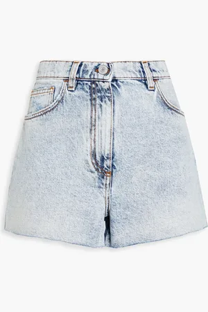 Serafini Acid-wash denim shorts - Blue - IT 42