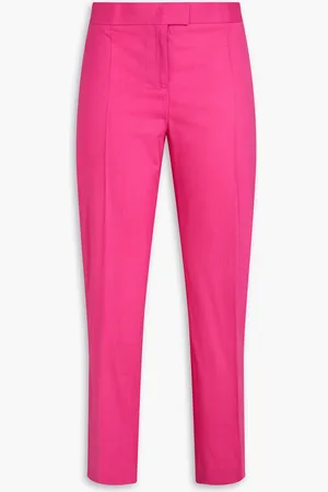Serafini Stretch-wool straight-leg pants - Pink - IT 42