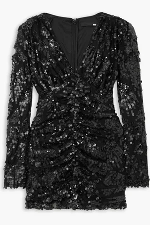 ROTATE Sue sequin-trimmed chiffon mini dress - - DE 32