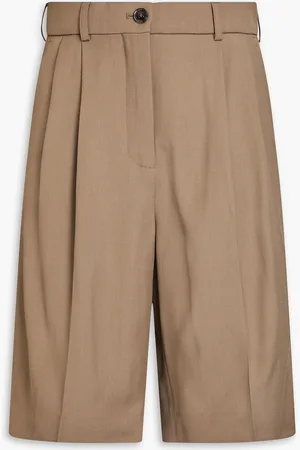 Acne Studios Pleated twill shorts - Neutral - DE 32