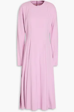 Another Tomorrow Pleated stretch-crepe midi dress - - IT 40