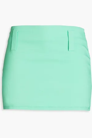 ROTATE Tally stretch-twill mini skirt - Green - DE 36