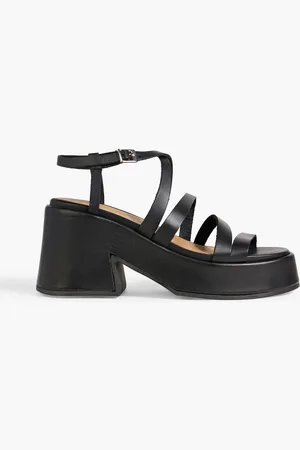Ganni Leather platform sandals - - EU 40