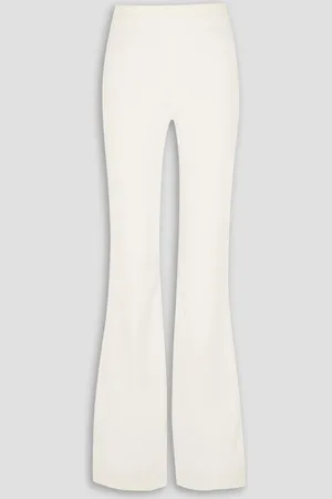 BRANDON MAXWELL Crepe flared pants - White - US 12